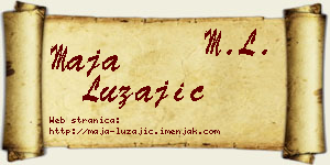 Maja Lužajić vizit kartica